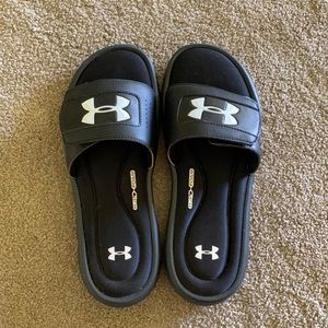 Black Underarmour 4D Foam Slides Men’s 9